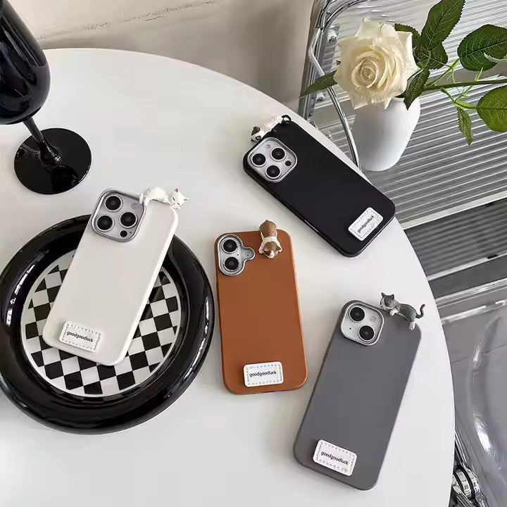 Cuddly Cat Silicone Case for iPhone