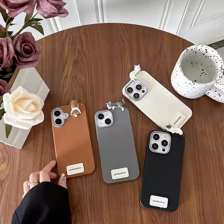 Cuddly Cat Silicone Case for iPhone