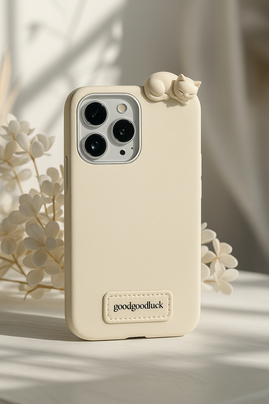 Cuddly Cat Silicone Case for iPhone